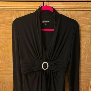 Jones New York, Classy, elegant black dress, just below the knee, 12